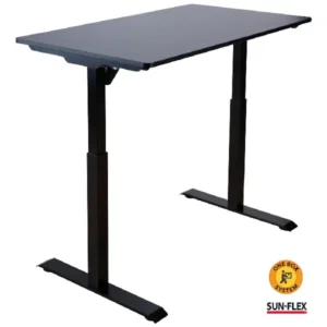 Skrivbord Sun-Flex höj/sänk svart 120x60cm
